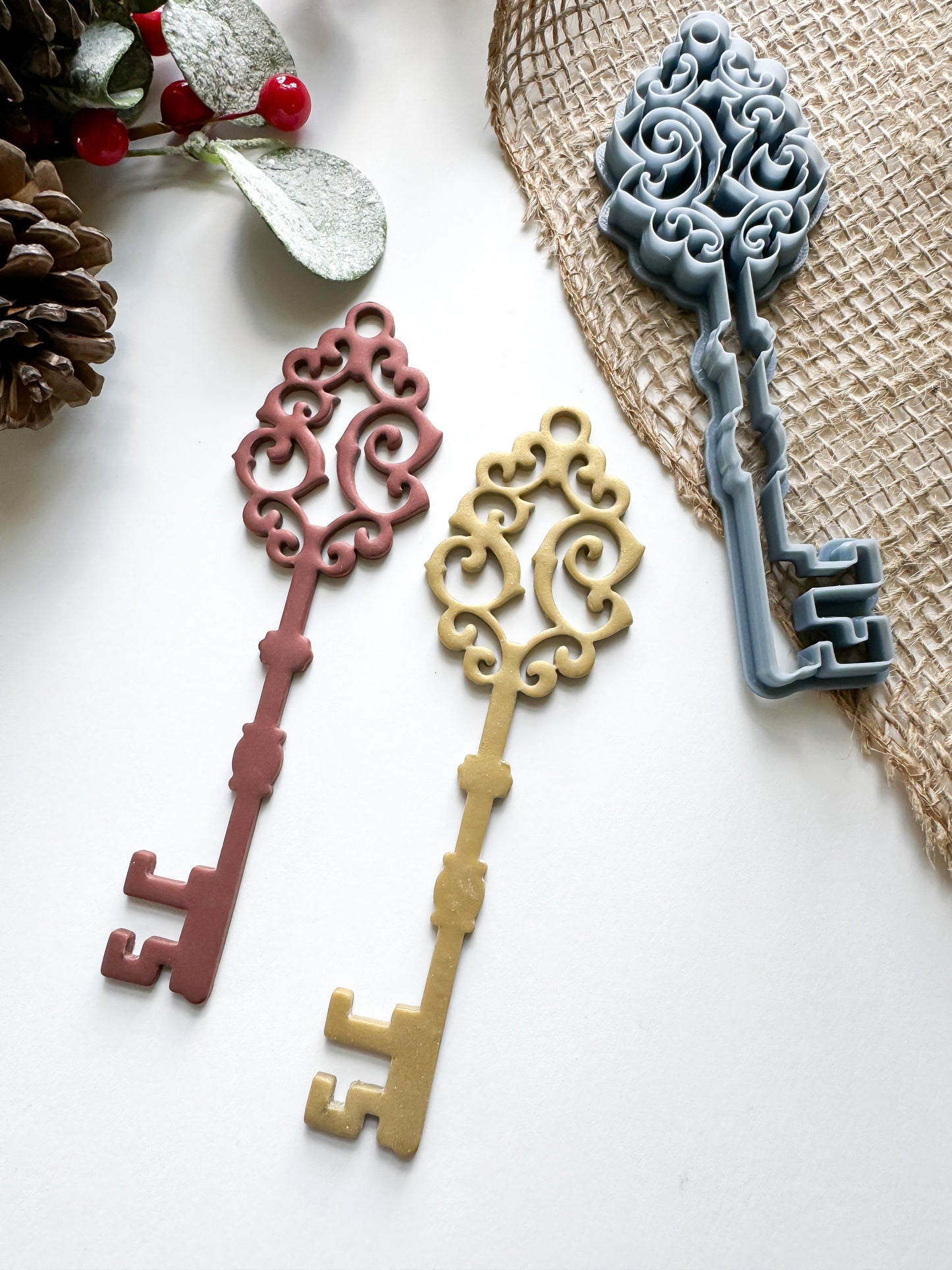 SANTA'S KEY - FILAGREE | ORNAMENT | CLAY CUTTER