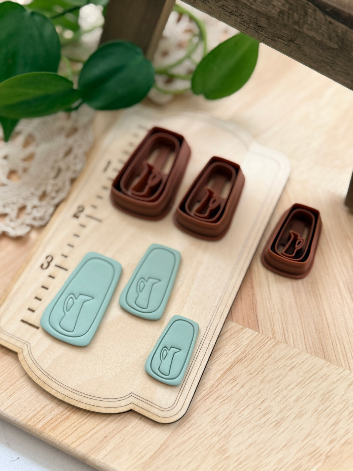 SQUARED VASE FRAME | Grandma Core | Polymer Clay Cutter