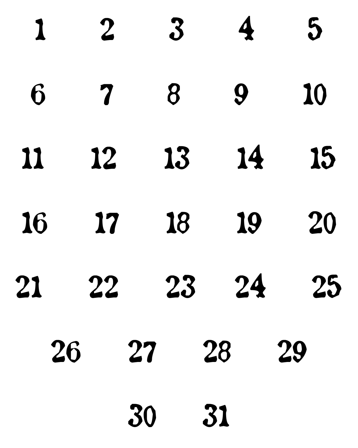 PCC 1049 ALPHABET TYPERWRITER Transfer Paper | THE CHARM BAR