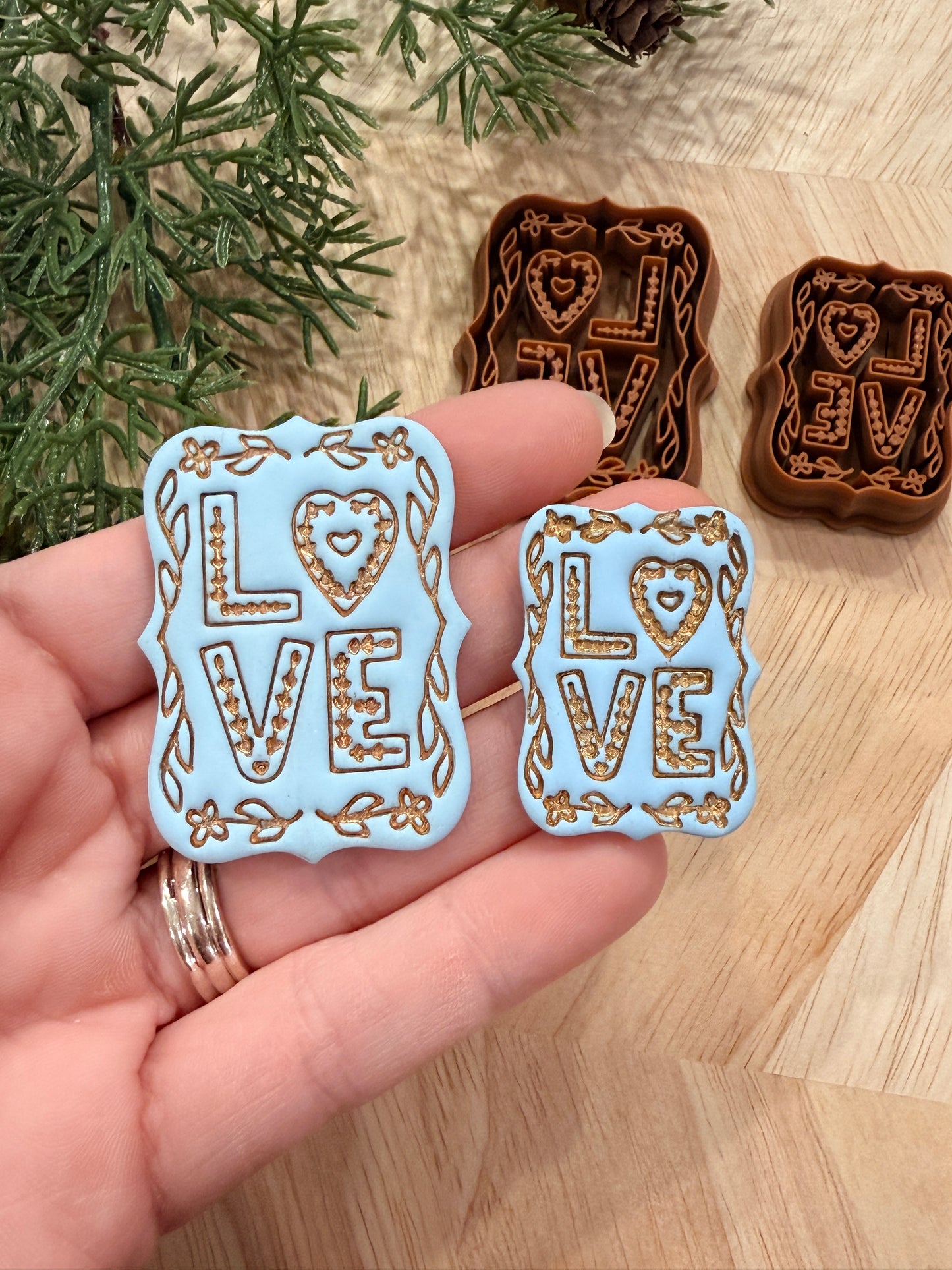 LOVE STACK CLAY CUTTER | VALENTINES HOLIDAY | POLYMER CLAY CUTTER