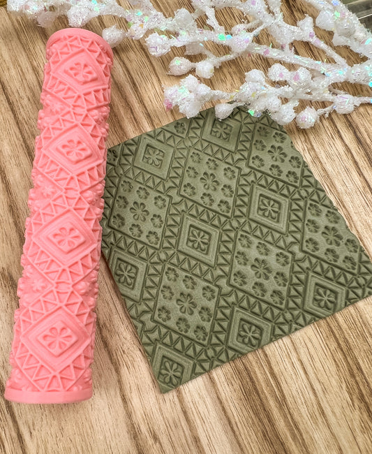 Quilt Snowflake Texture Roller