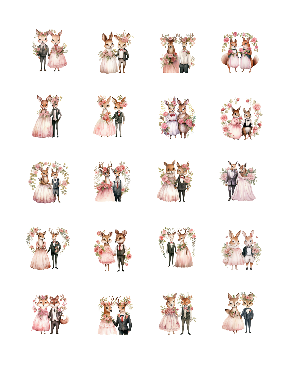 PCC 2116 WOODLAND WEDDING Transfer Paper | THE CHARM BAR
