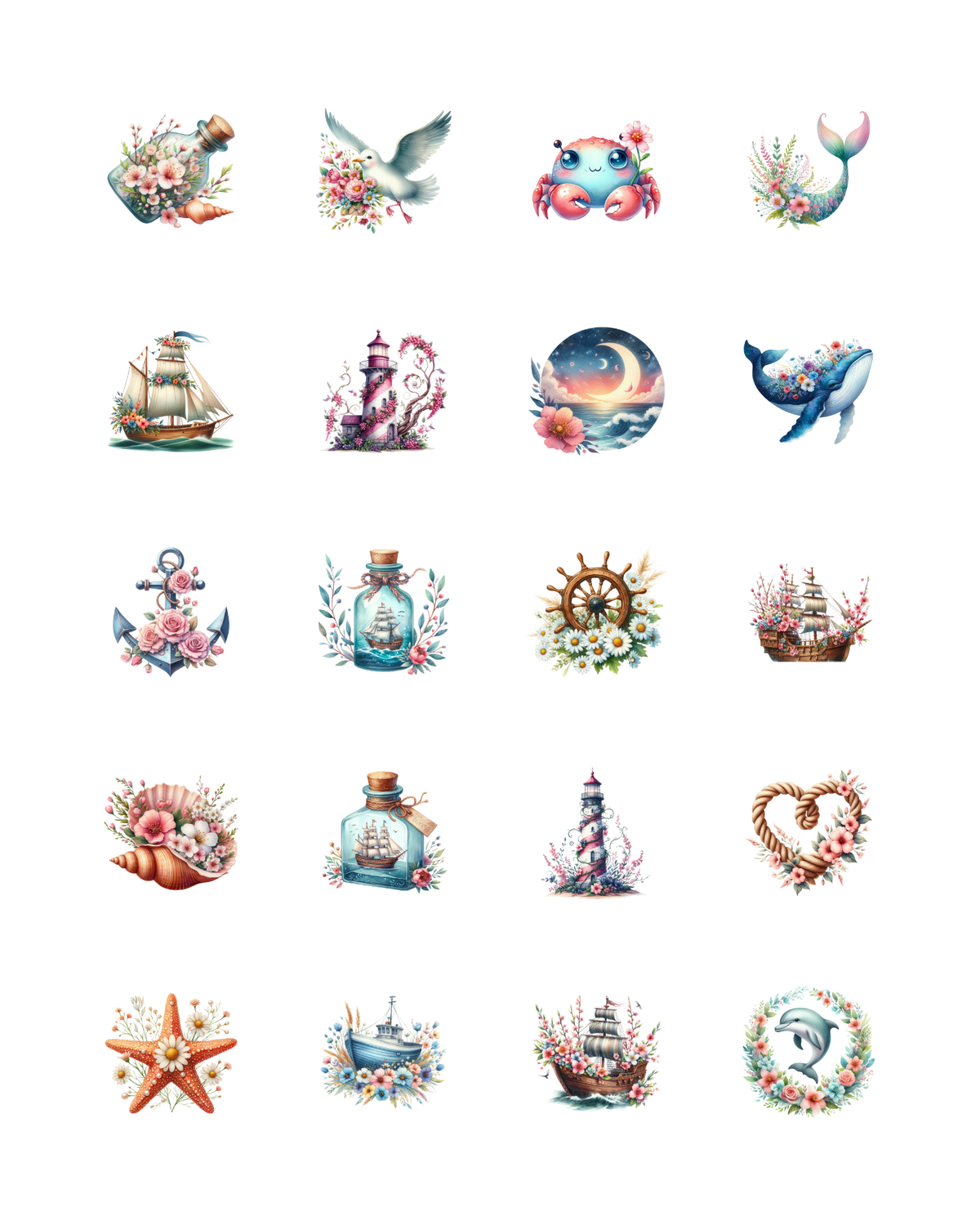 PCC 2129 NAUTICAL SPRING Transfer Paper | THE CHARM BAR