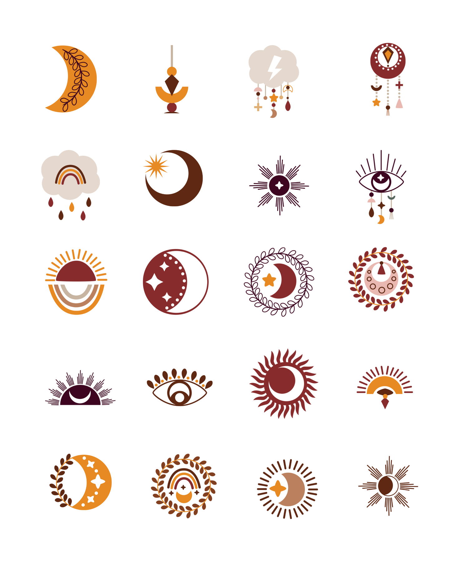 PCC 2140 BOHO CELESTIAL Transfer Paper | THE CHARM BAR
