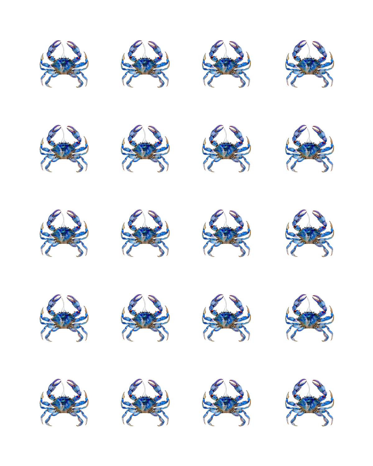 PCC 2143 CHESAPEAKE BLUE CRAB Transfer Paper | THE CHARM BAR