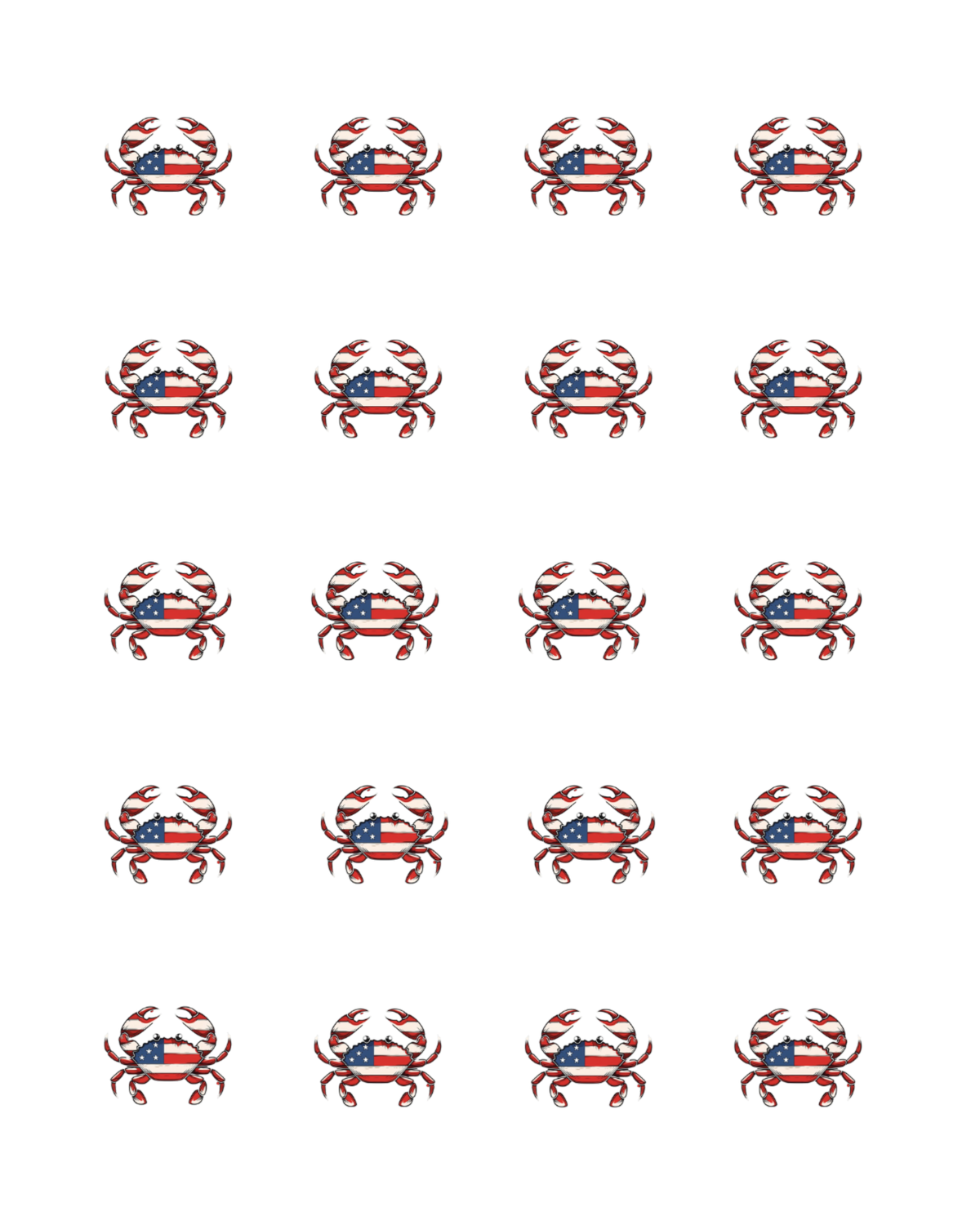 PCC 2145 AMERICAN CRAB Transfer Paper | THE CHARM BAR