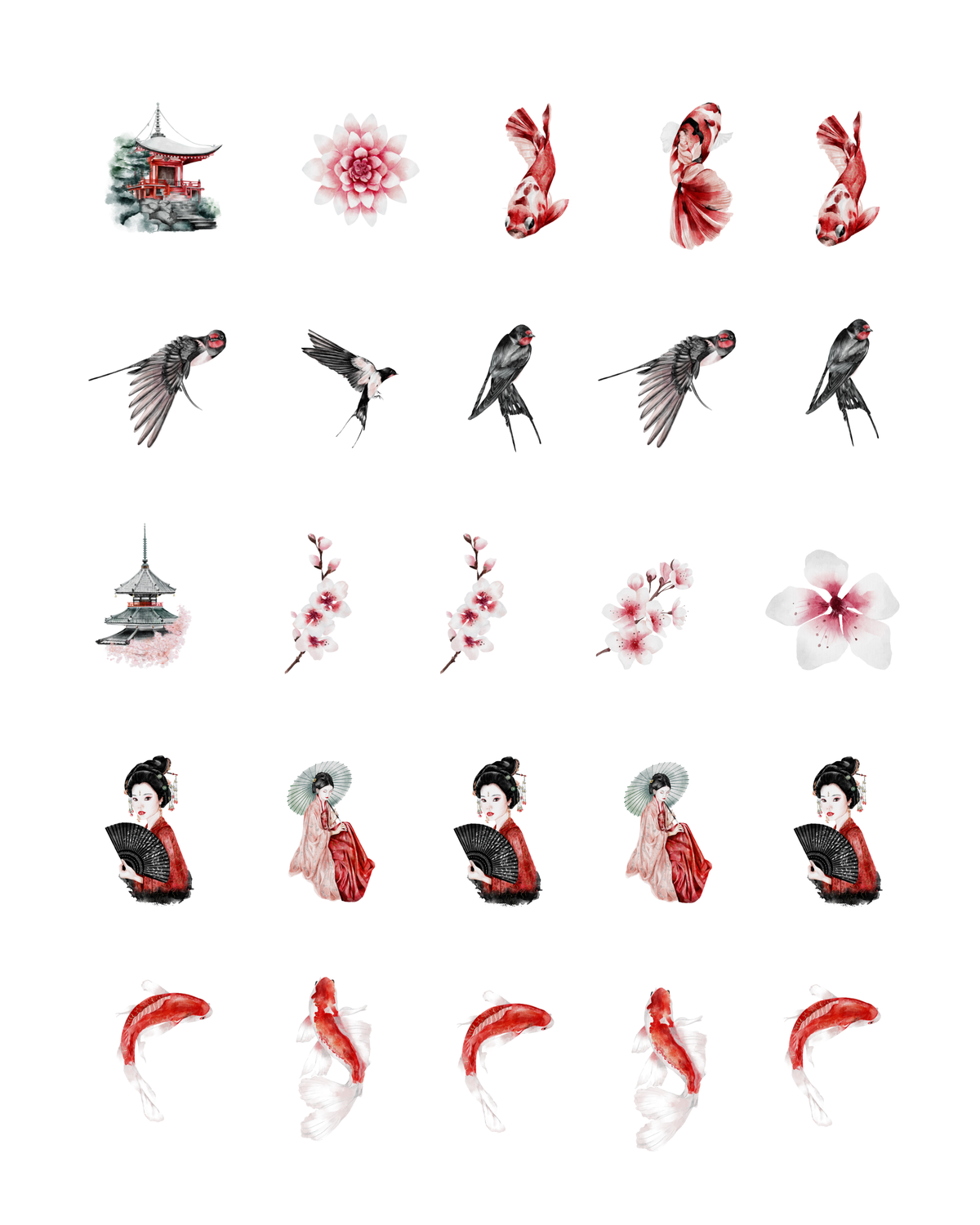 PCC 2151 JAPANESE CULTURE Transfer Paper | THE CHARM BAR