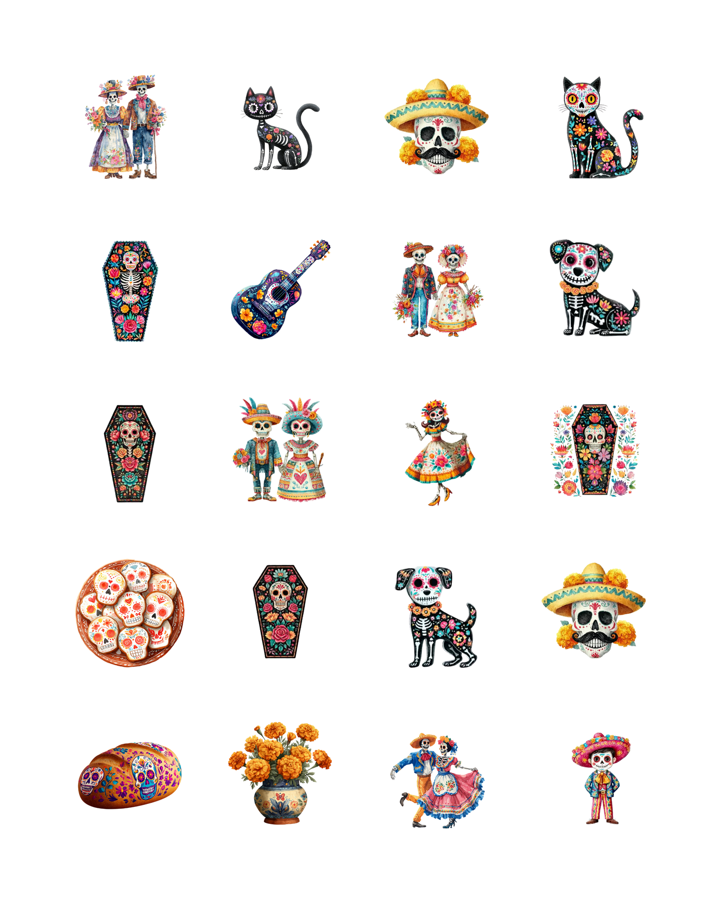 PCC 2152 DAY OF THE DEAD Transfer Paper | THE CHARM BAR