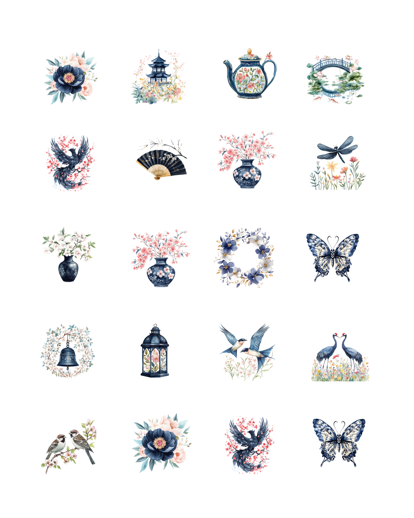 PCC 2161 ASIAN SPRING Transfer Paper | THE CHARM BAR