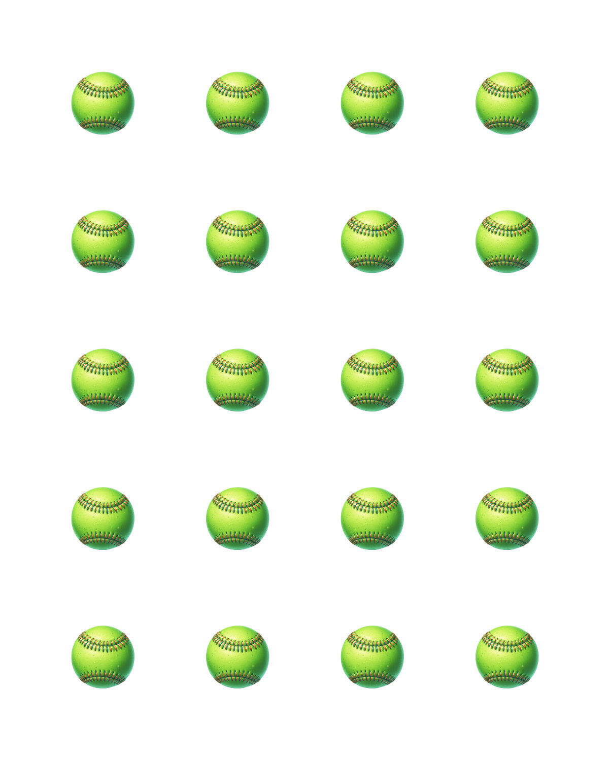 PCC 2314 SOFTBALLS Transfer Paper | THE CHARM BAR