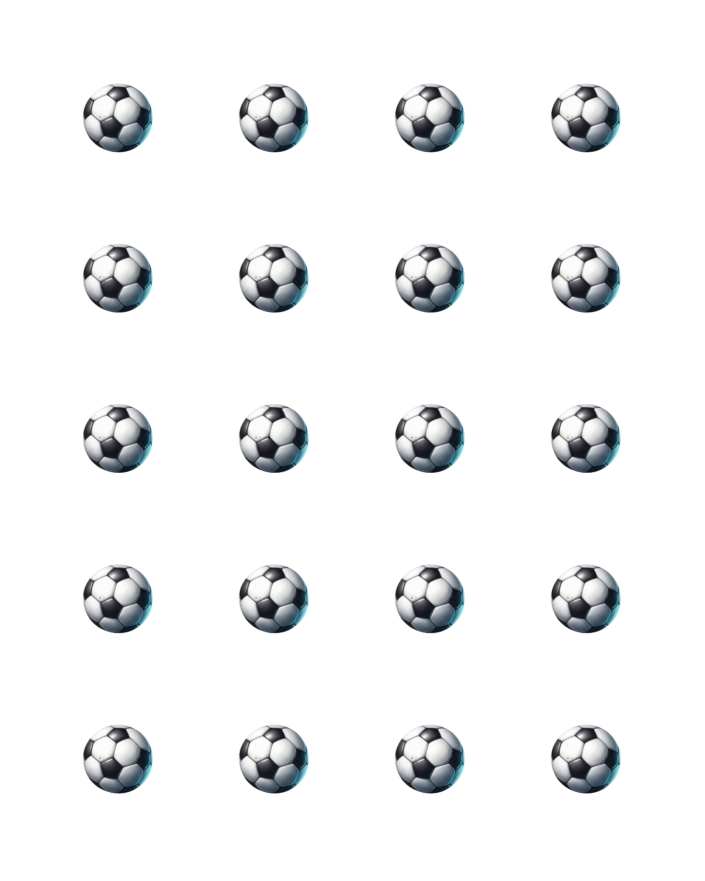 PCC 2318 SOCCER BALLS Transfer Paper | THE CHARM BAR