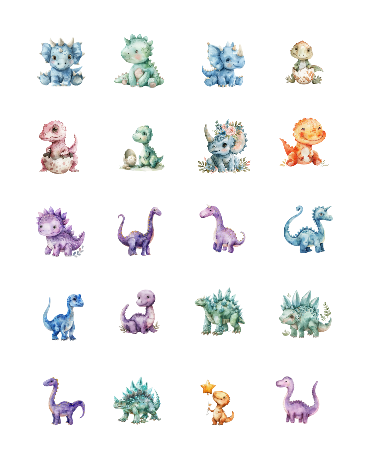 PCC 2329 BABY DINOS Transfer Paper | THE CHARM BAR