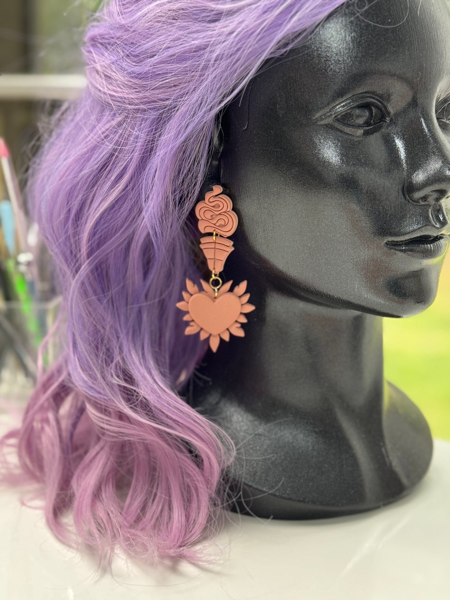 Sacred Heart Leaves | Tattoo | Clay Cutter Set