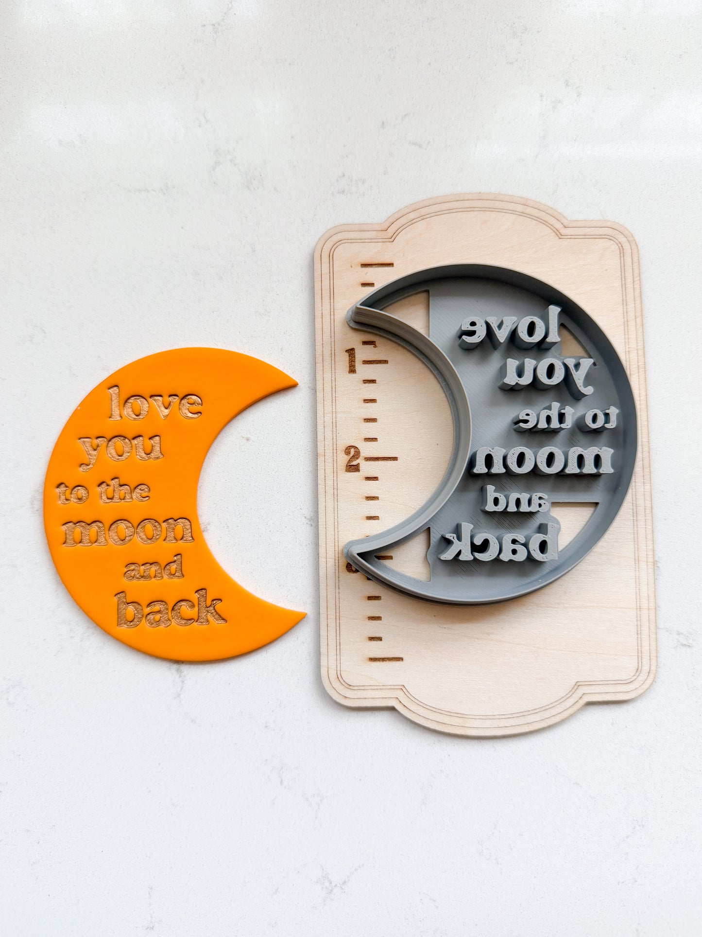 LOVE MOON ORNAMENT CLAY CUTTERS | HOLIDAY | POLYMER CLAY CUTTER