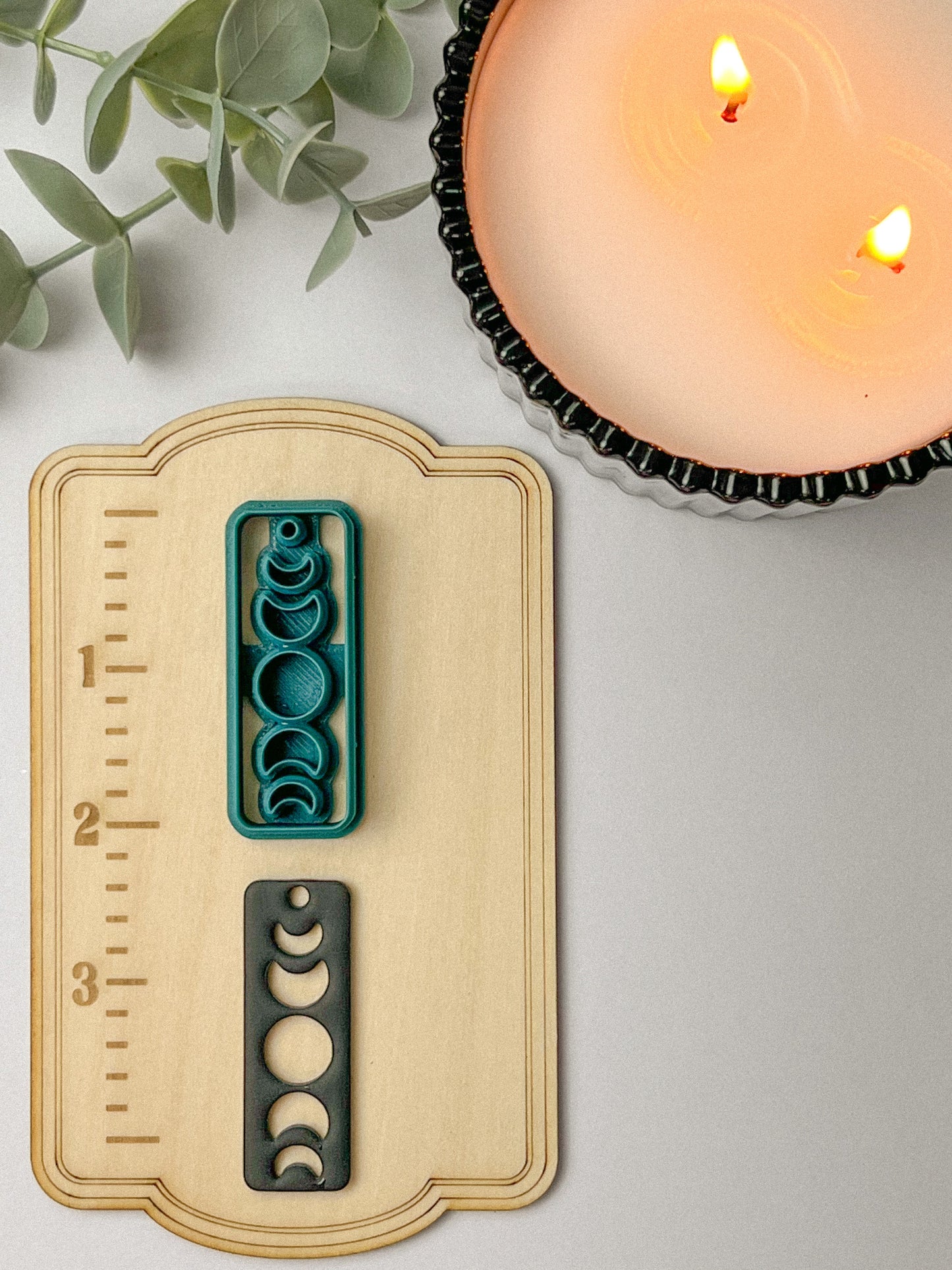 Rectangle Moon Phase Drop Clay Cutter