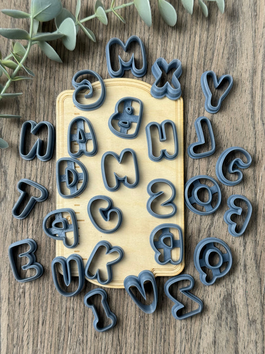 Alphabet | Puffy Letters | Country Western Clay Cutters