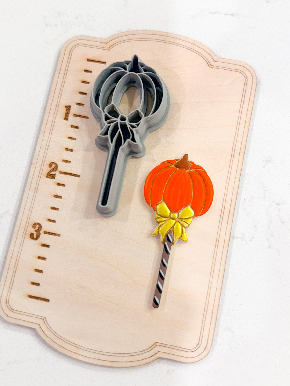 PUMPKIN LOLLIPOP | FALL AUTUMN | POLYMER CLAY CUTTERS