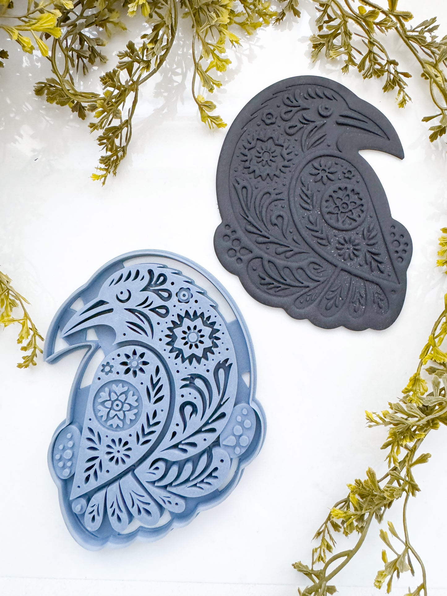 WALL ART | CROW | SCANDINAVIAN | LARGE CLAY CUTTER