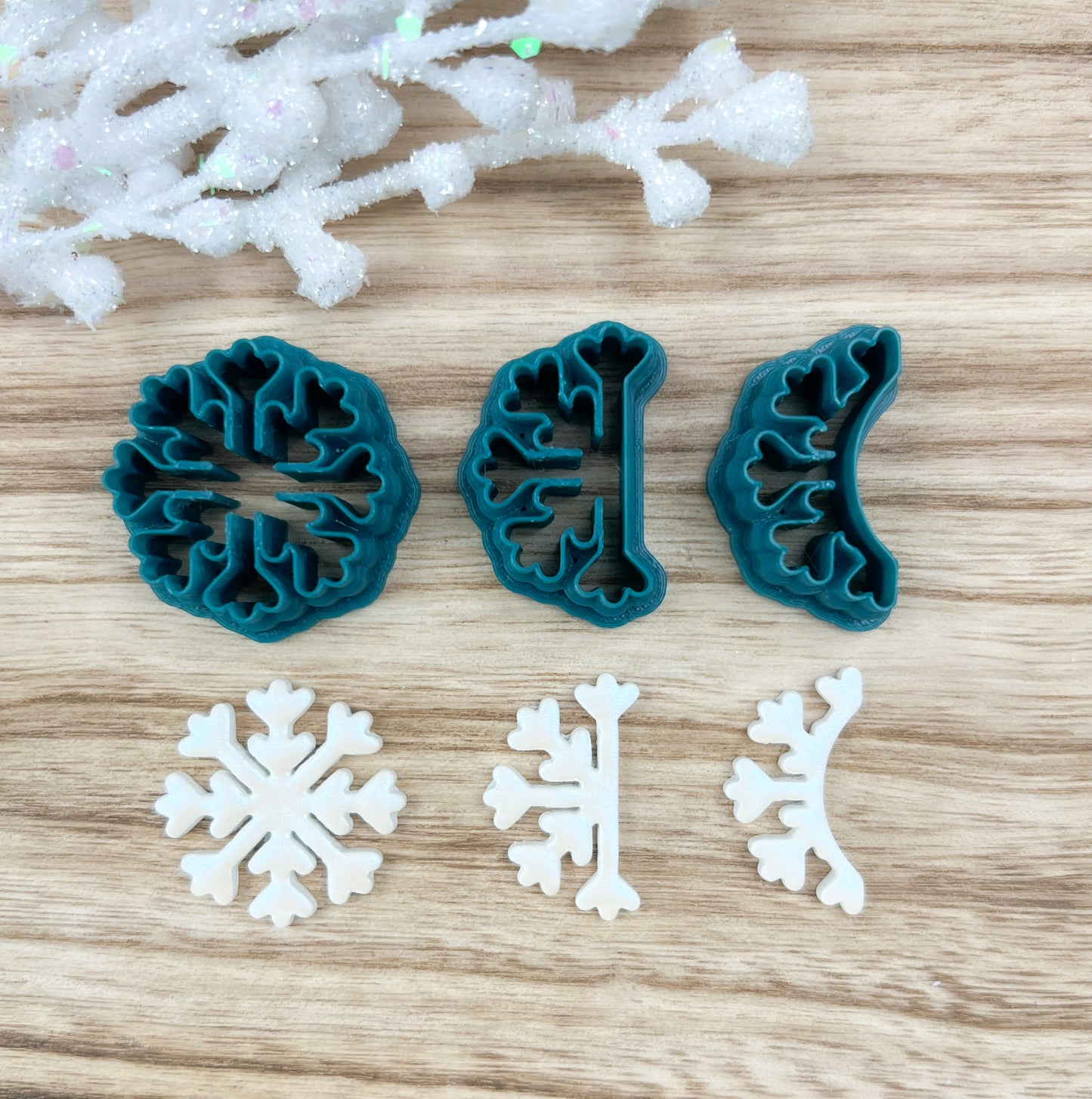 Snowflake Moon Clay Cutter Set | Winter Moon | Solstice