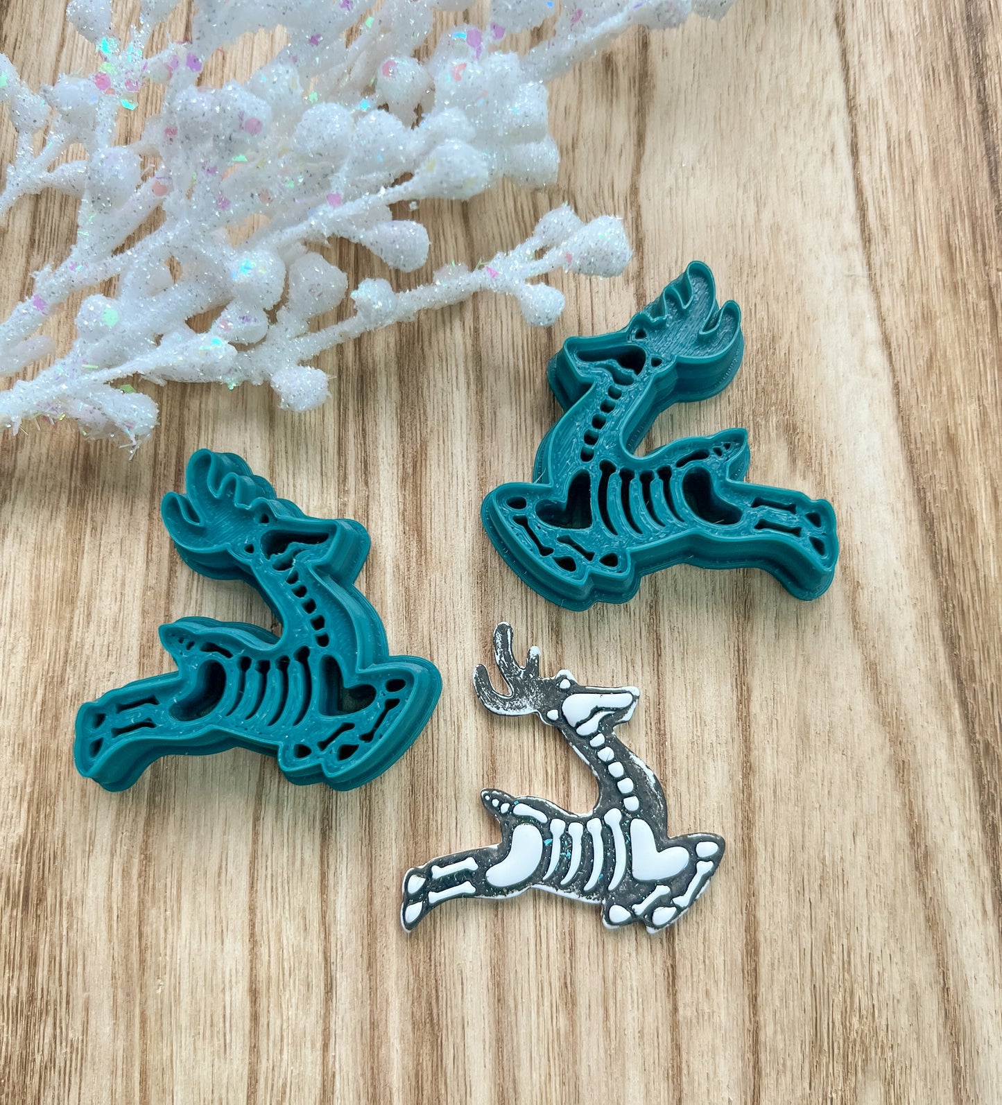 SKELETON REINDEER | CHRISTMAS | DARK CHRISTMAS | CLAY CUTTERS