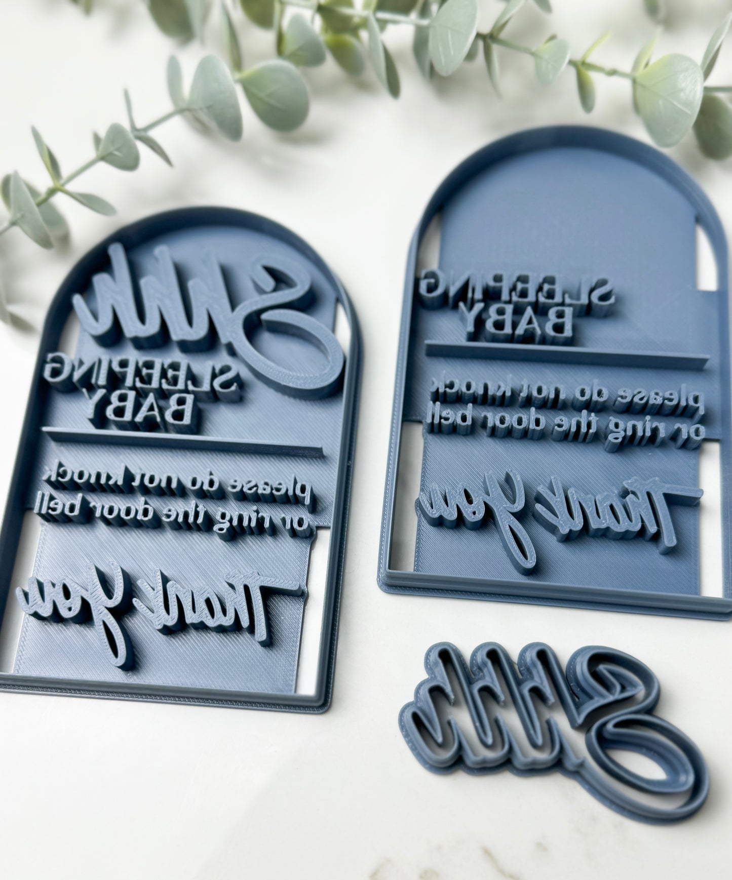 Shhh Sleeping Baby Arch | Sign Clay Cutter