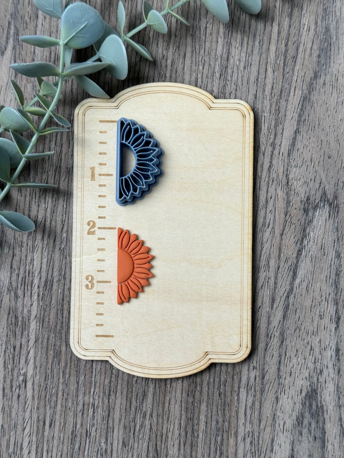 Sunflower Halves | Country Western Clay Cutters