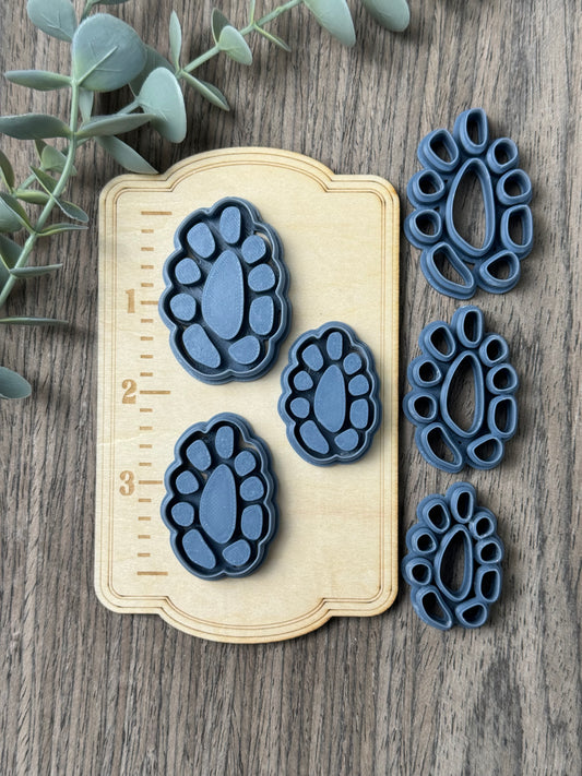Organic Cluster | Faux Turquoise | Country Western Clay Cutters