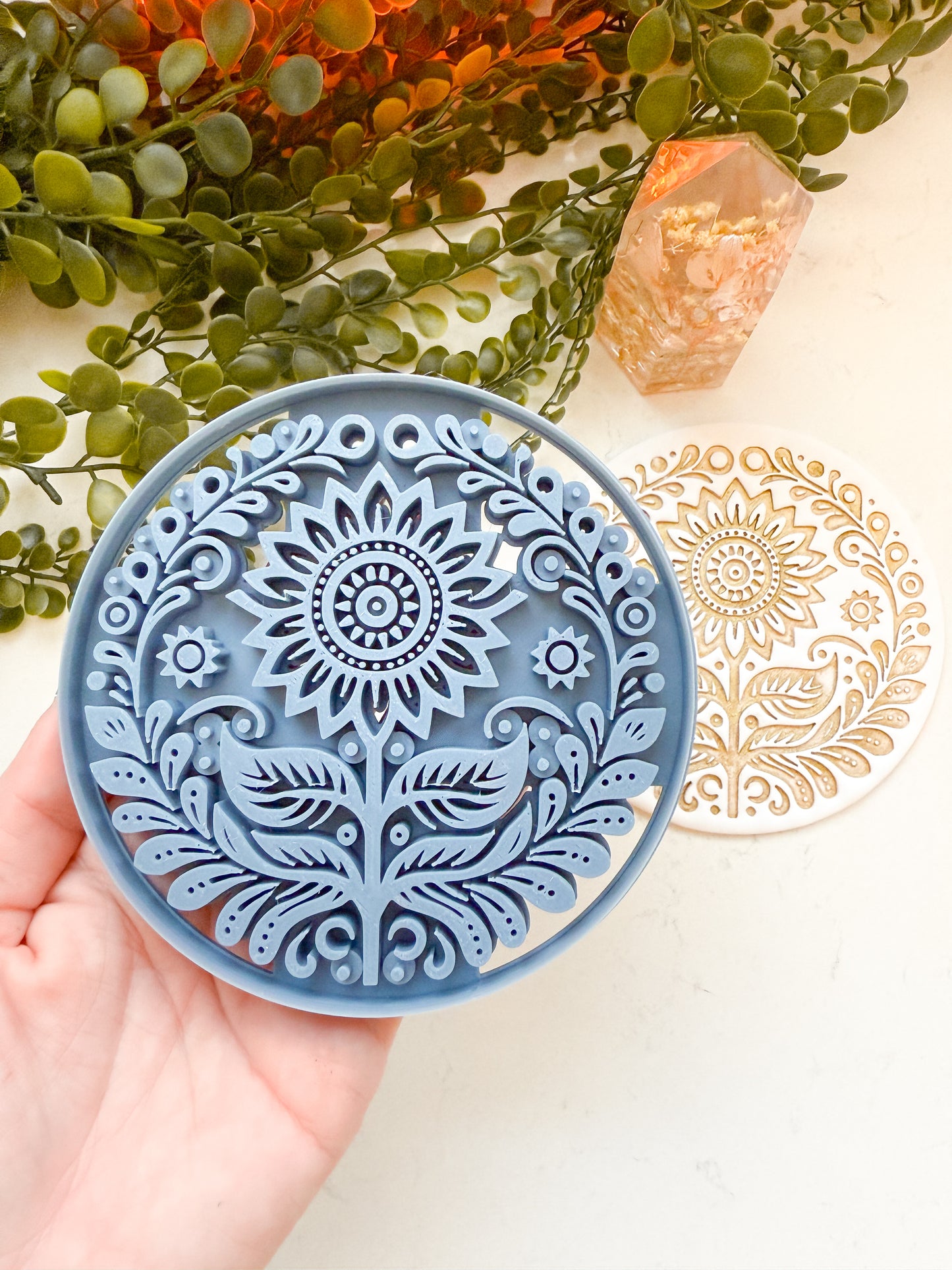 WALL ART | SUNFLOWER | LARGE CLAY CUTTER