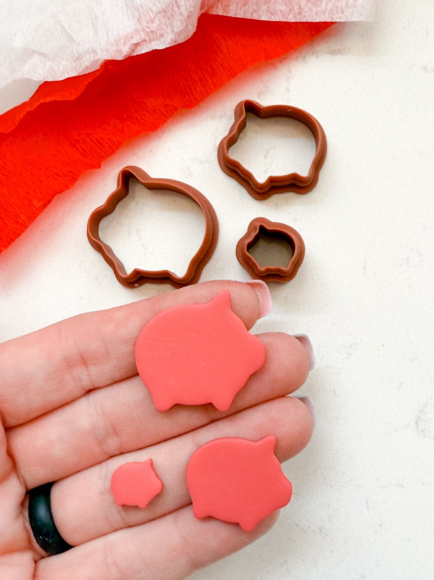 PIG SILOUETTE | FARM ANIMAL | CLAY CUTTERS