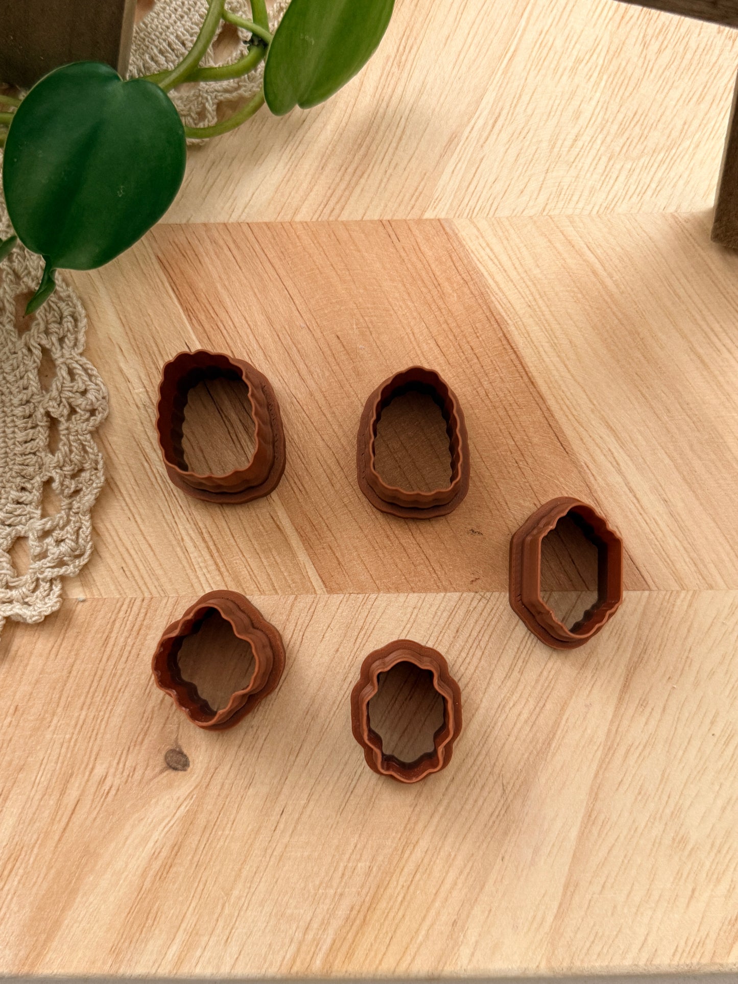 GRANNY FRAME STYLE "B" RECTANGLE | Grandma Core | Polymer Clay Cutter