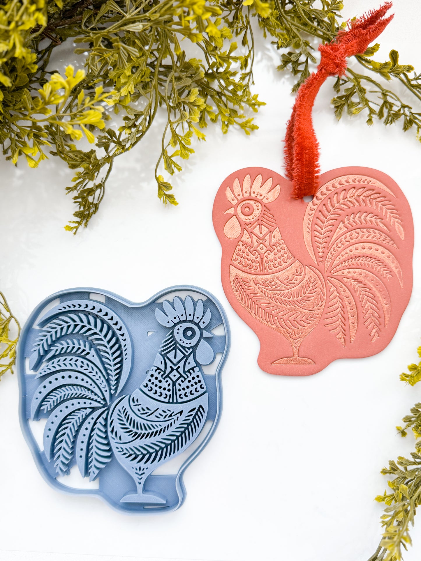 WALL ART | ROOSTER | SCANDINAVIAN | LARGE CLAY CUTTER