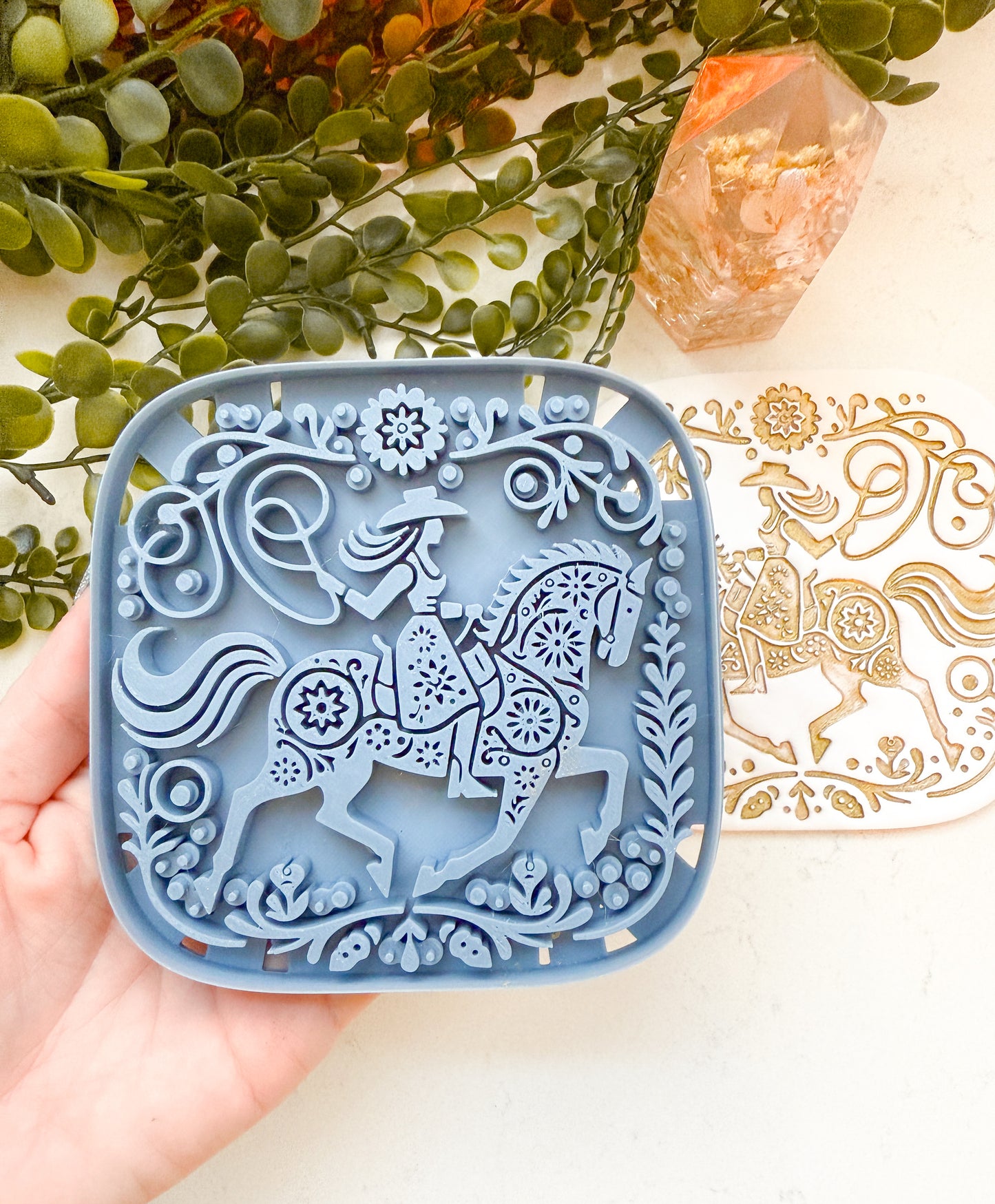 WALL ART | COWGIRL | LARGE CLAY CUTTER