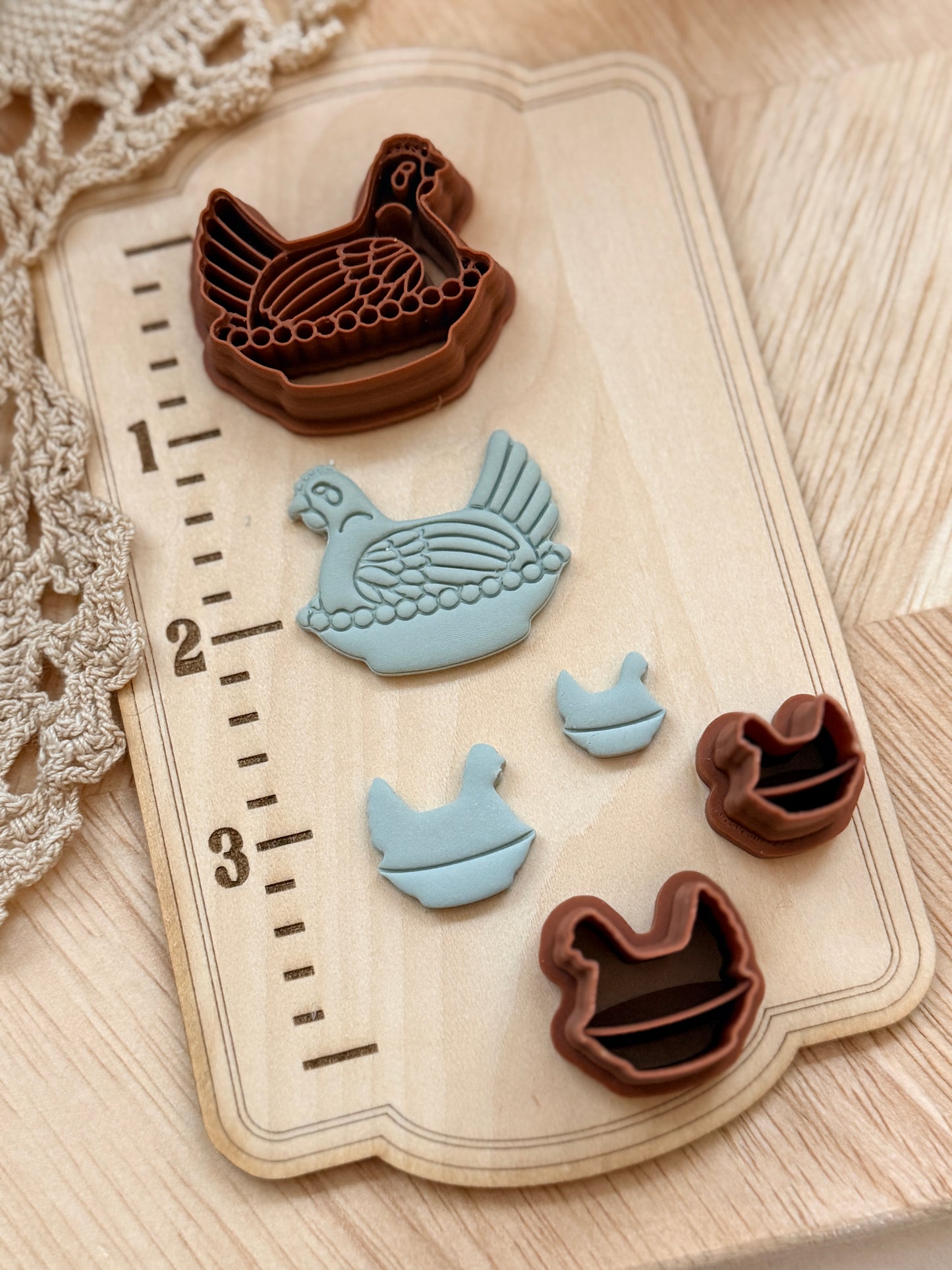 HEN ON A NEST | Grandma Core | Polymer Clay Cutter