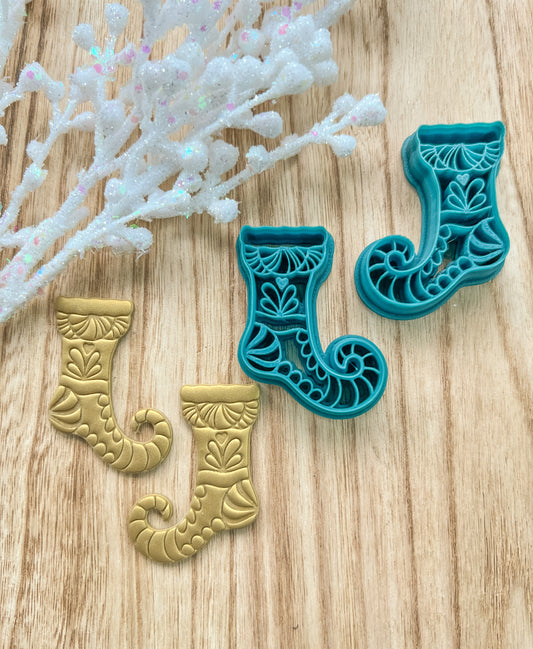 Elf Stockings Clay Cutters | Christmas