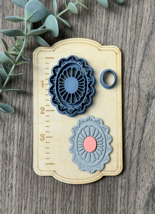 Bolo Style | Faux Turquoise | Country Western Clay Cutters
