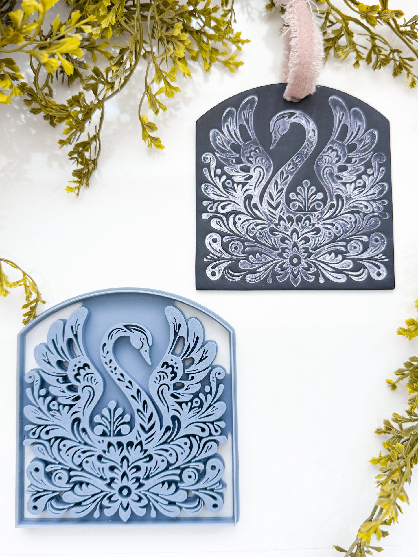 WALL ART | SWAN | SCANDINAVIAN | LARGE CLAY CUTTER