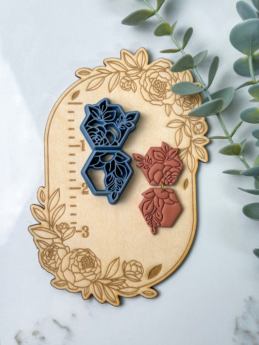 Double Hex Floral | Tattoo | Clay Cutter