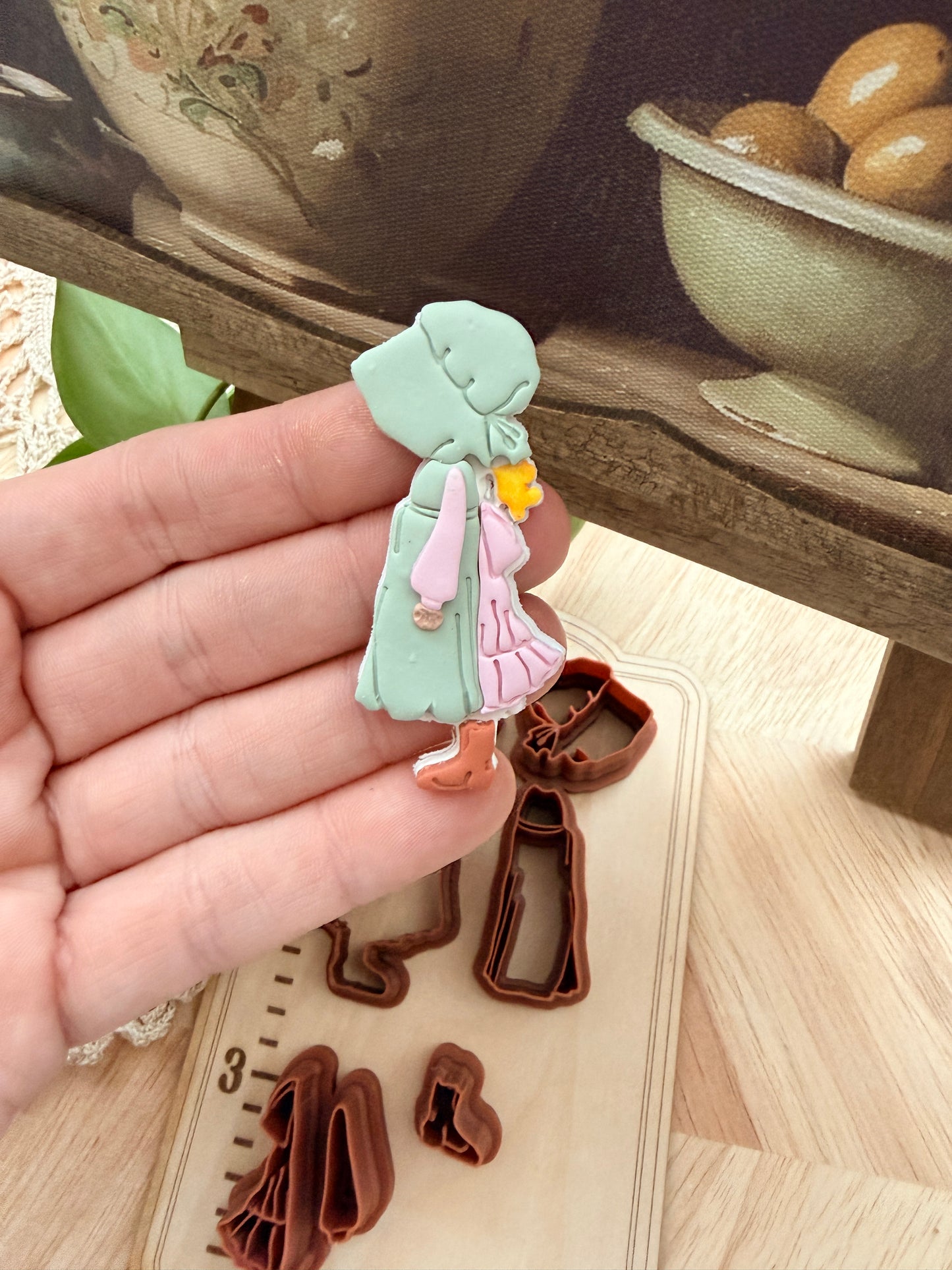 HOLLY HOBBY BUILDER SET | Grandma Core | Polymer Clay Cutter