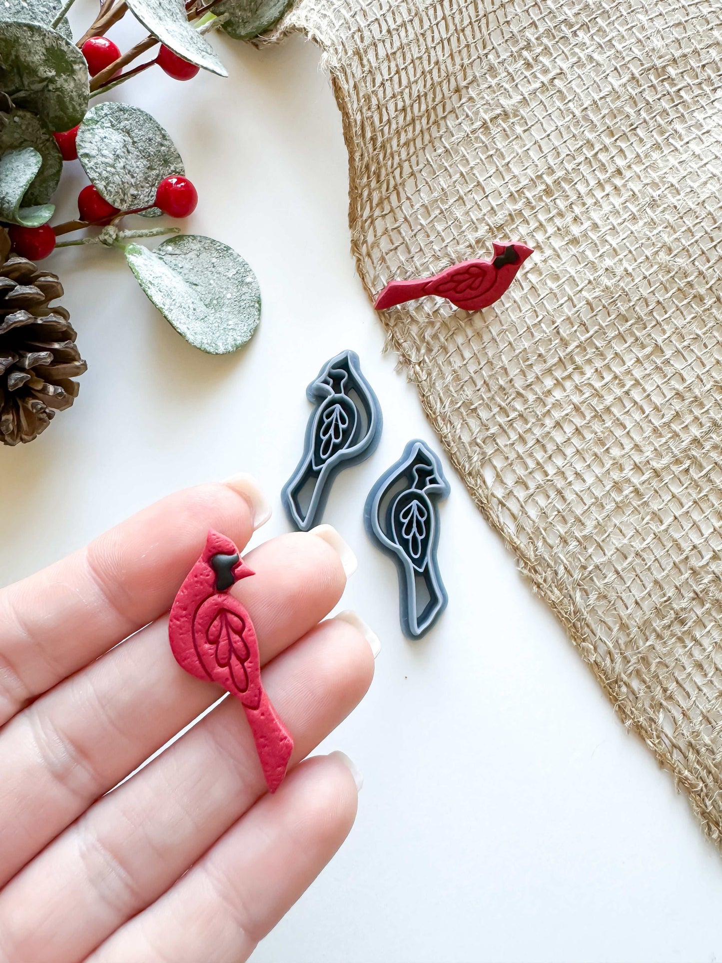 CARDNIAL BIRD | CHRISTMAS | CLAY CUTTER