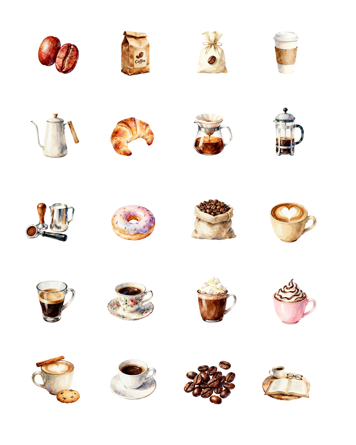 PCC 2177 COFFEE BEANS Transfer Paper | THE CHARM BAR