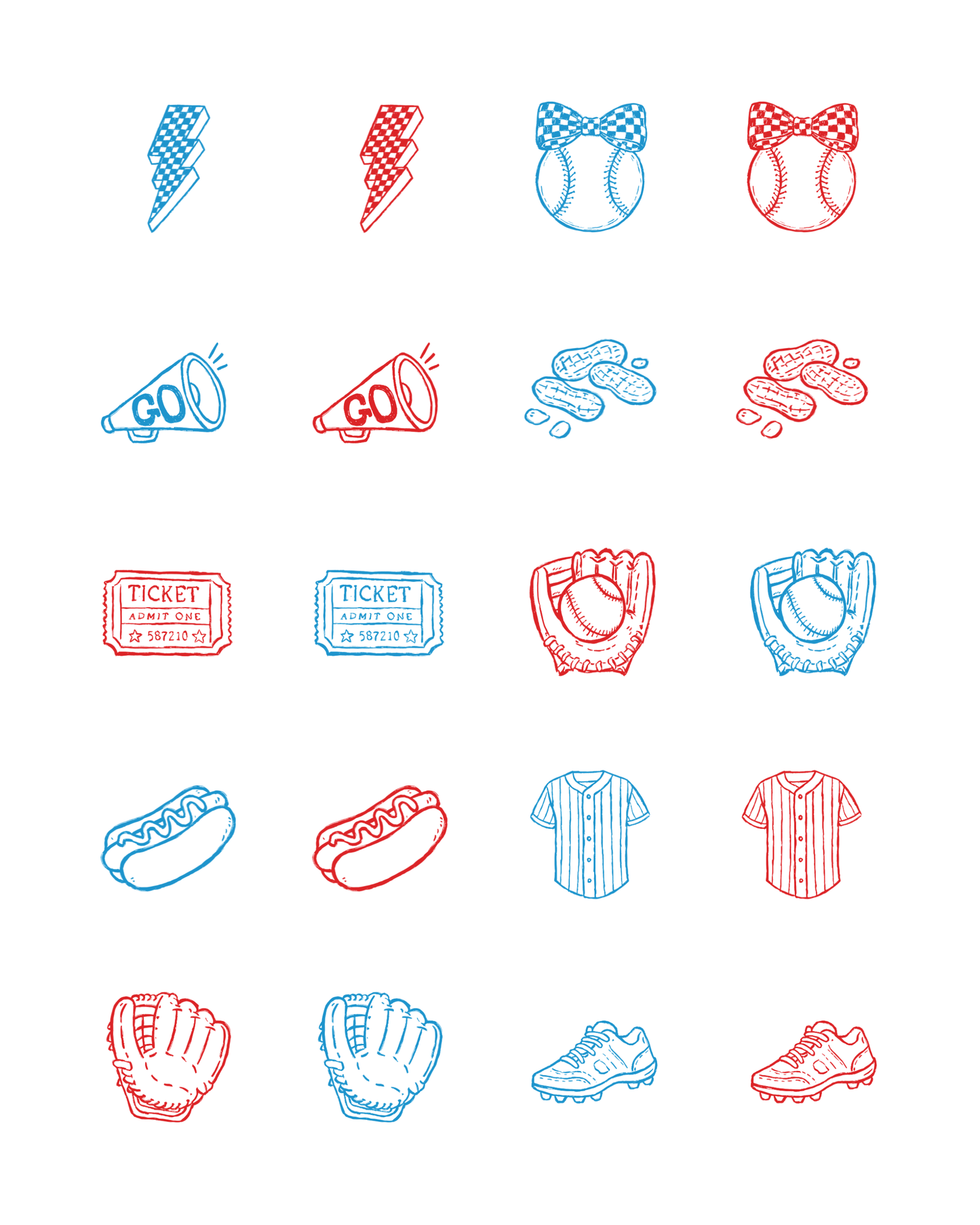 PCC 2168 BASEBALL Transfer Paper | THE CHARM BAR