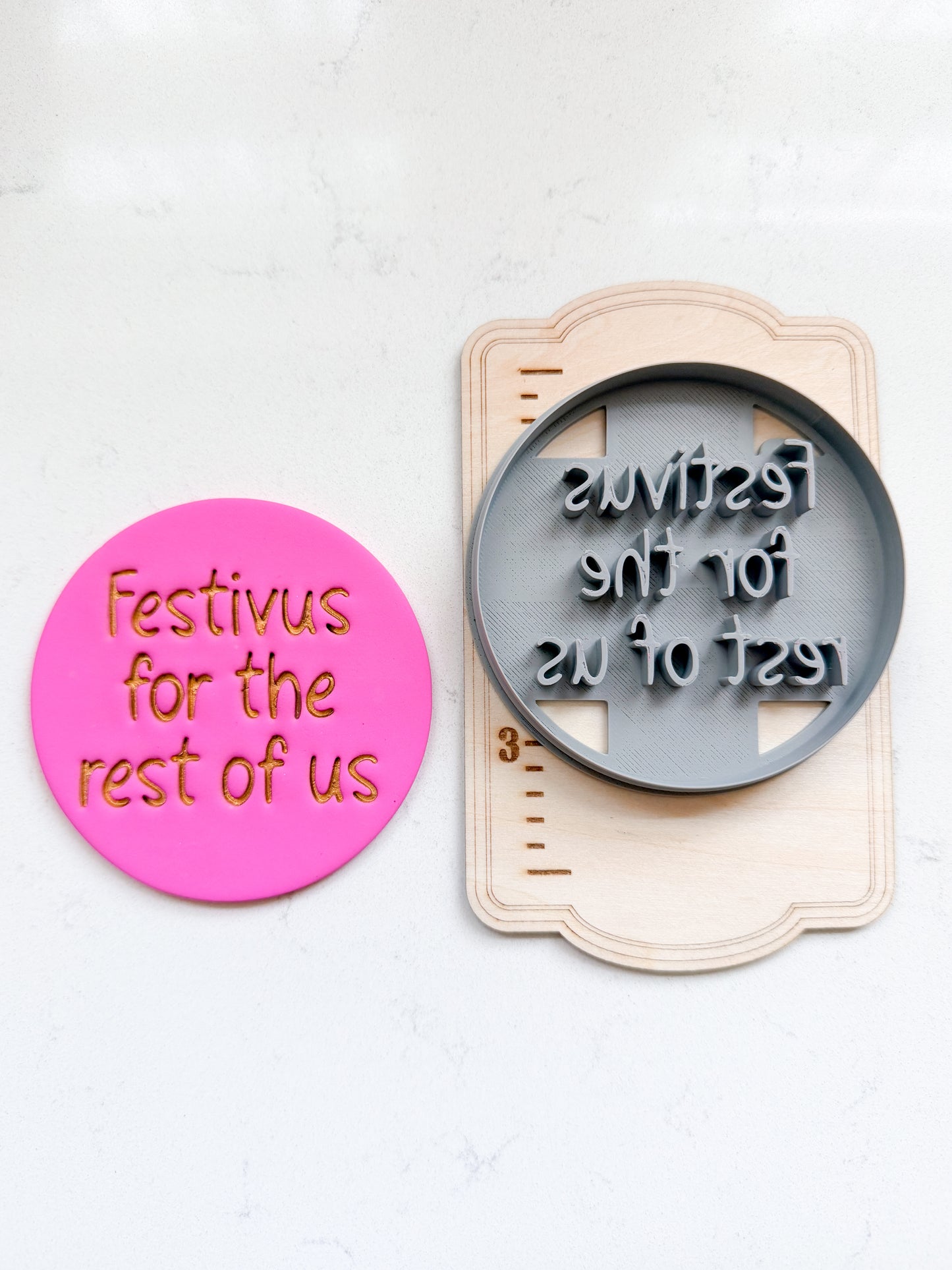 FESTIVUS REST OF US ORNAMENT CLAY CUTTERS | HOLIDAY | POLYMER CLAY CUTTER
