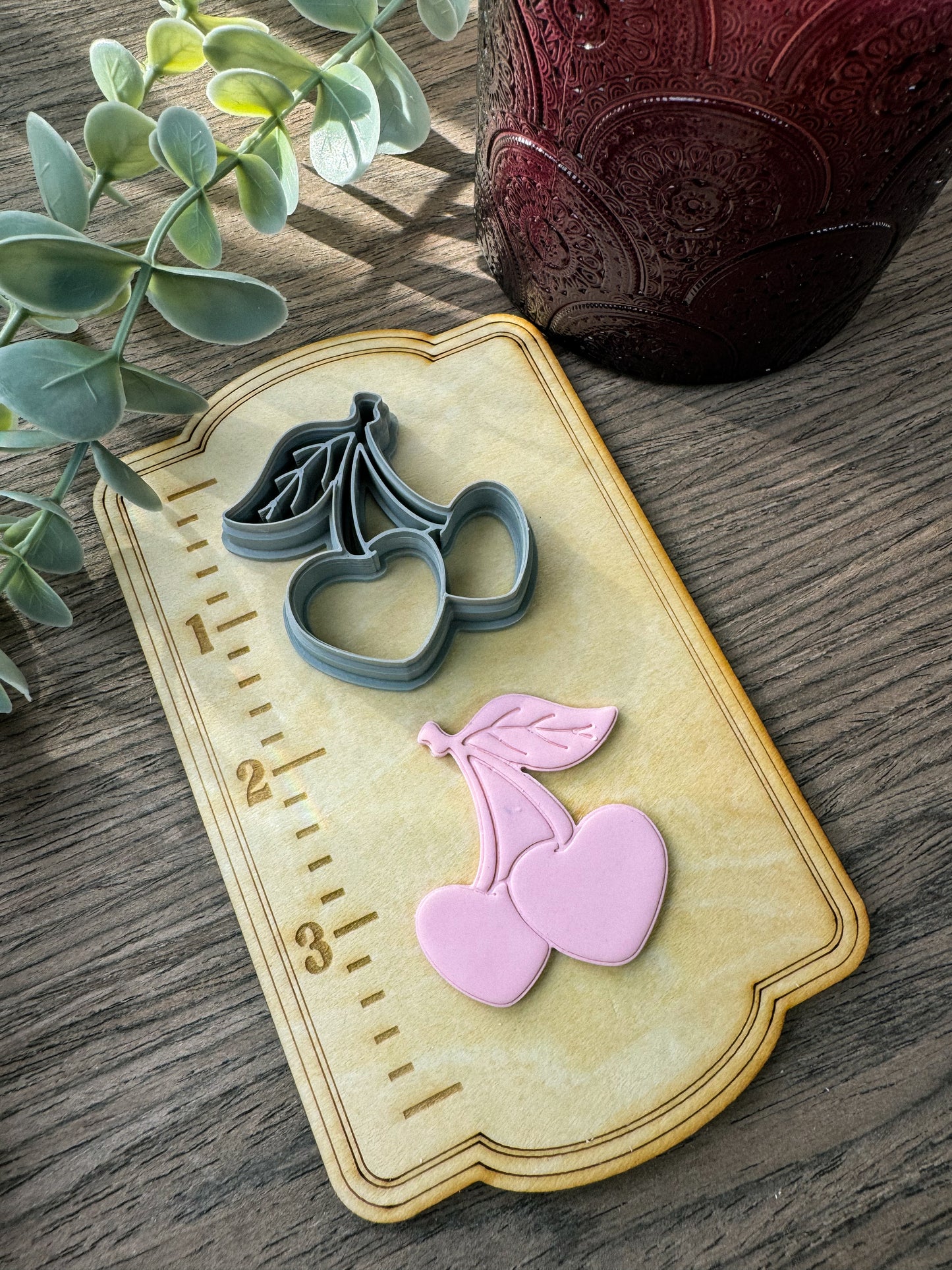 Cherry Heart Clay Cutters