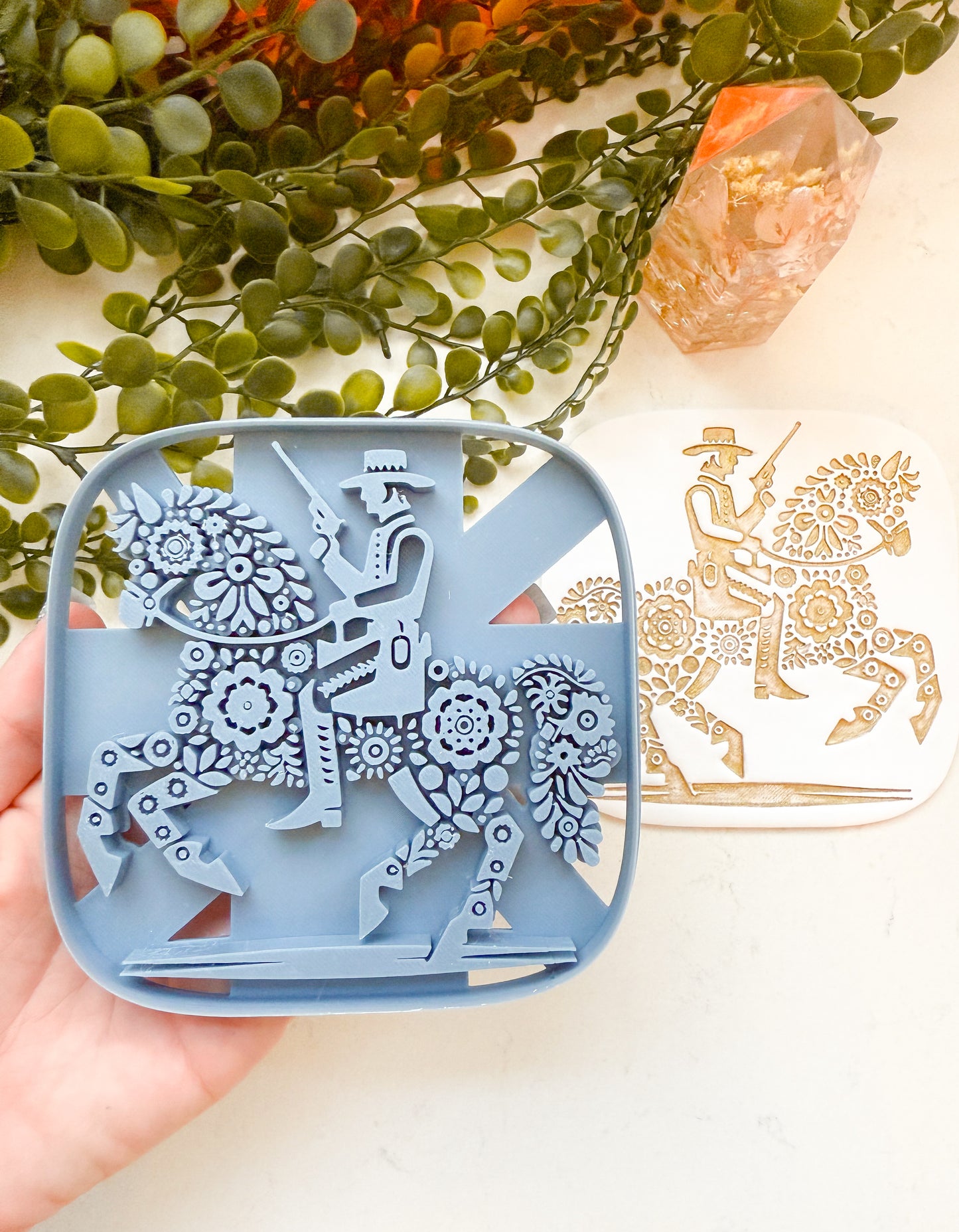 WALL ART | COWBOY | LARGE CLAY CUTTER