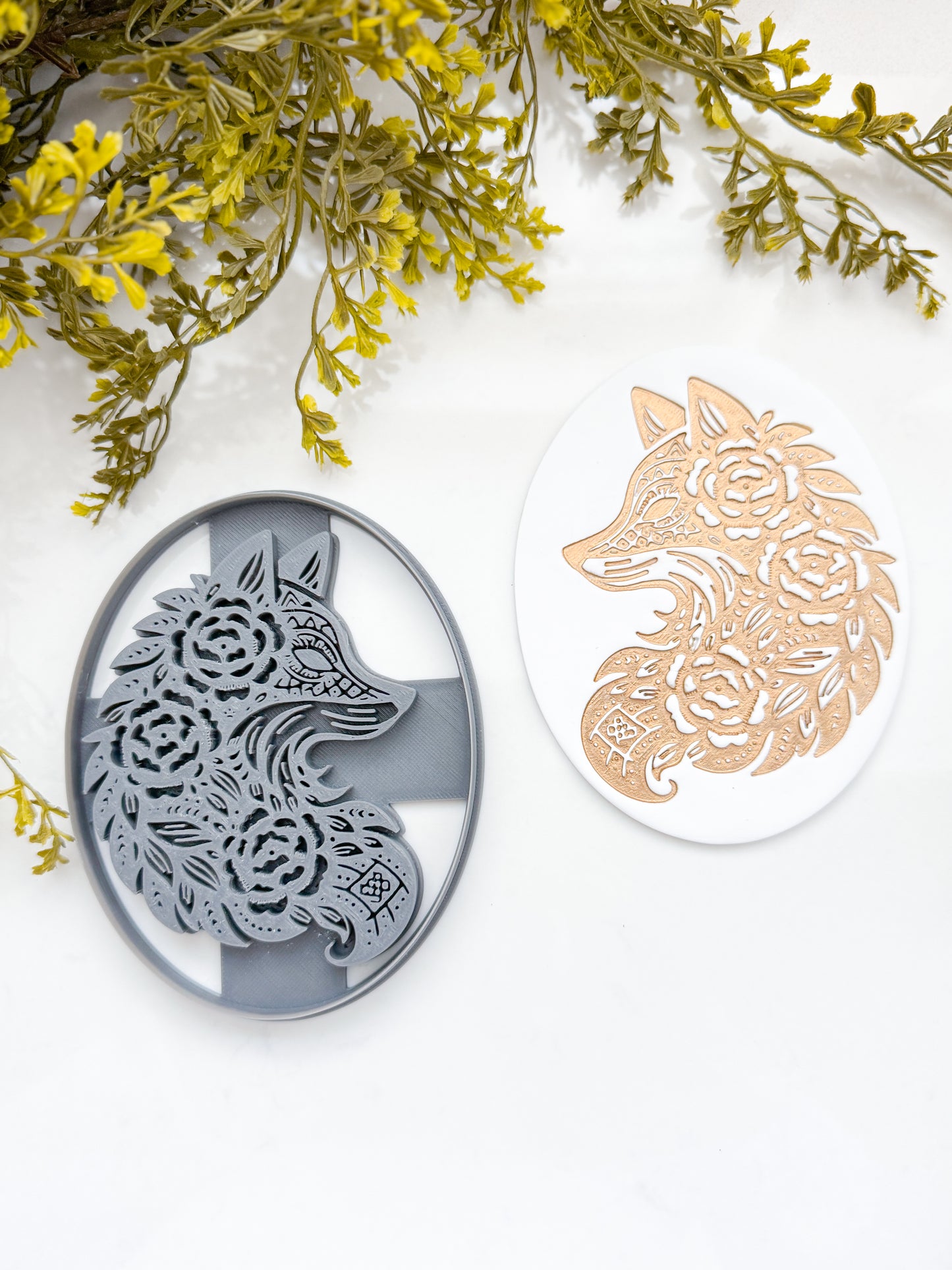 WALL ART | FOX HEAD | SCANDINAVIAN | LARGE CLAY CUTTER