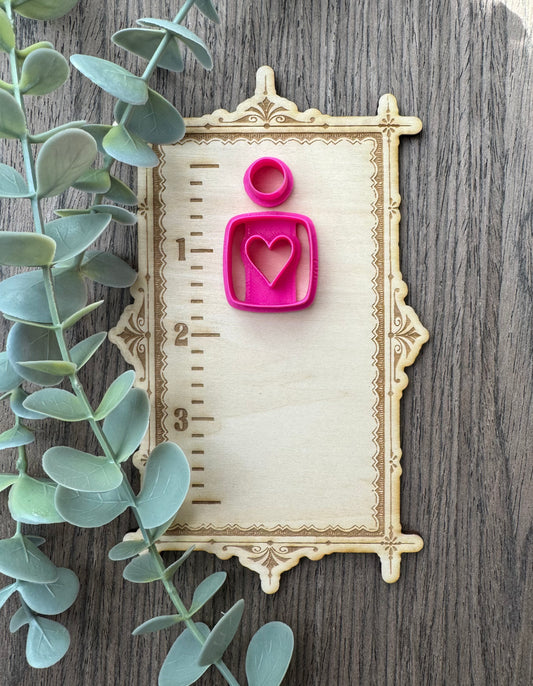 Heart Squared Clay Cutter Set