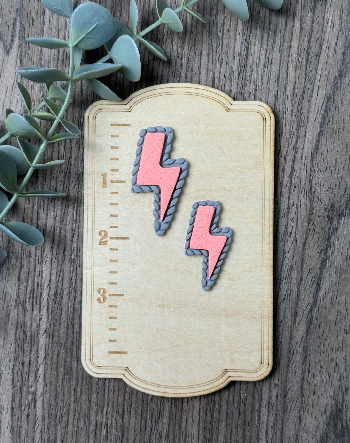 Lightning Bolt | Faux Turquoise | Country Western Clay Cutters