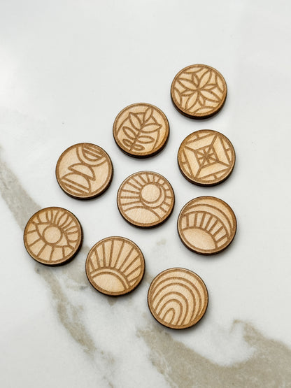 ABSTRACT WOOD STUD FRONT PACK | 10PC