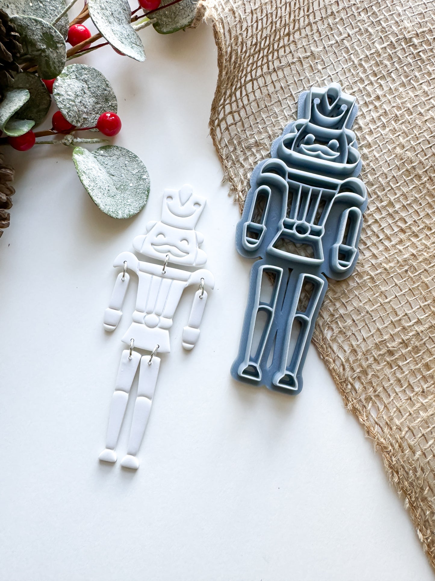 DANGLE NUTCRACKER ORNAMENT | CHRISTMAS | CLAY CUTTER