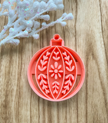 Scandinavian Folk Christmas Ornament Clay Cutters | Snowflake | Ornament